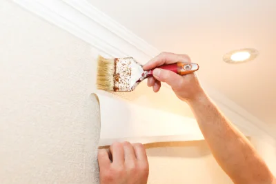 Pose de papier peint à Draché — revêtements muraux et toiles de verre
